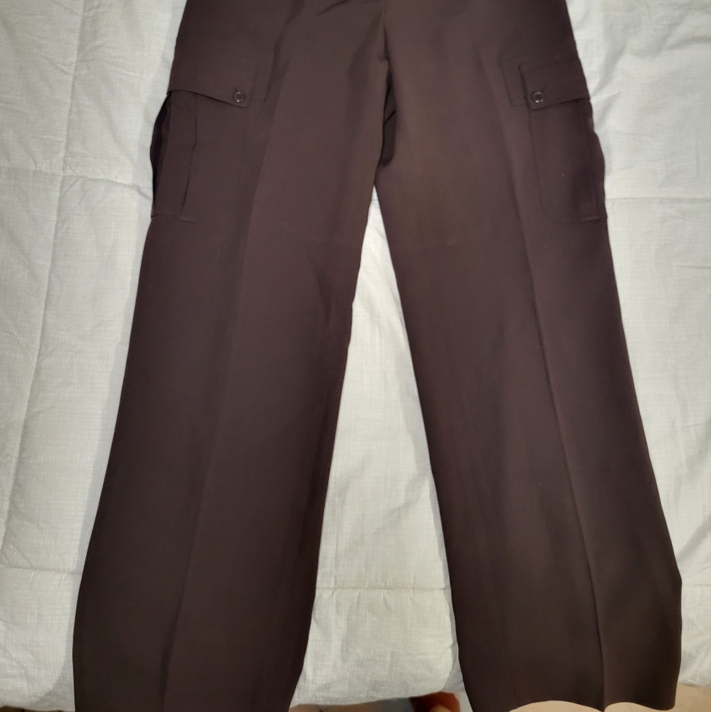 Anne 2 Klein cargo slacks pants brown vintage pants for women